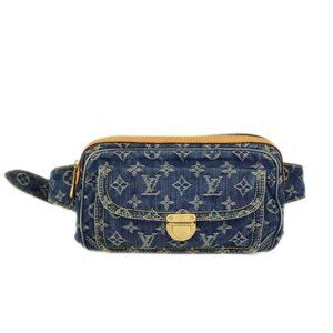 Louis Vuitton Blue Monogram Denim Bum Bag Waist Pouch M95347 SR0097 XX90051